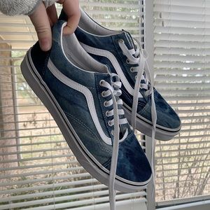 Vans Old Skool Denim Wash Shoes, Size 10.5